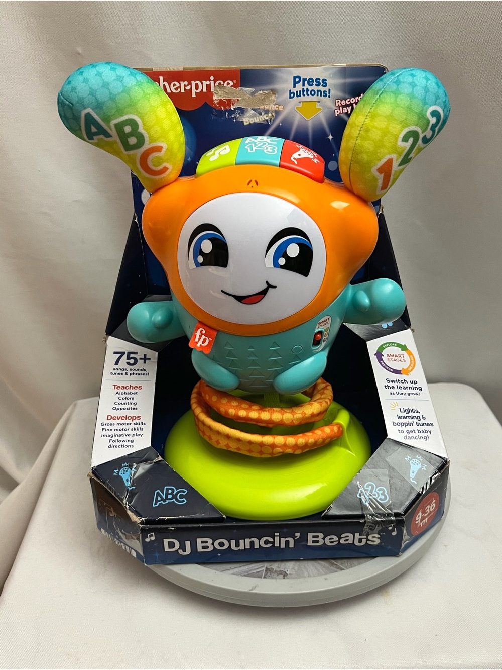 Fisher-Price DJ Bouncin’ Beats Smart Stages Learning Toy 9-36 Months